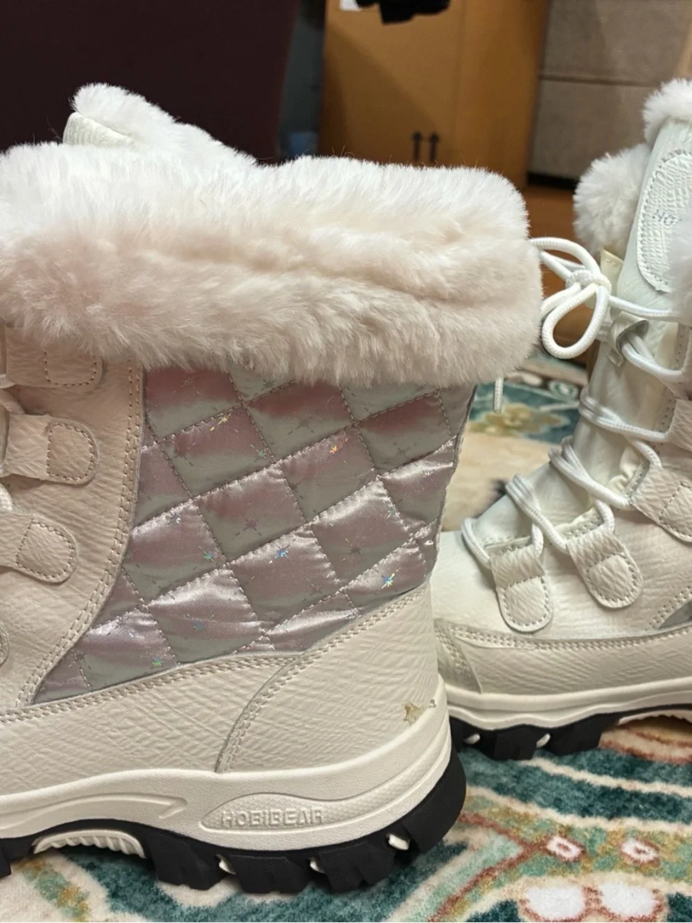 HOBIBEAR Women’s Mid-Calf Faux Fur Winter Snow Boots